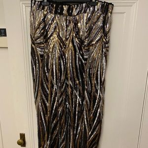 Wide Leg Multi Sequin Pant NWOT